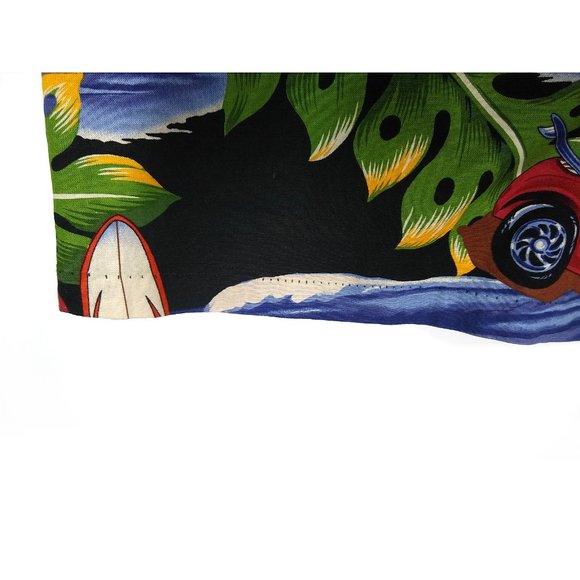 Vintage Hotrod Classic Car Men's HAWAIIAN SHIRT Styled by RJC Made in Hawaii L - Picture 9 of 12